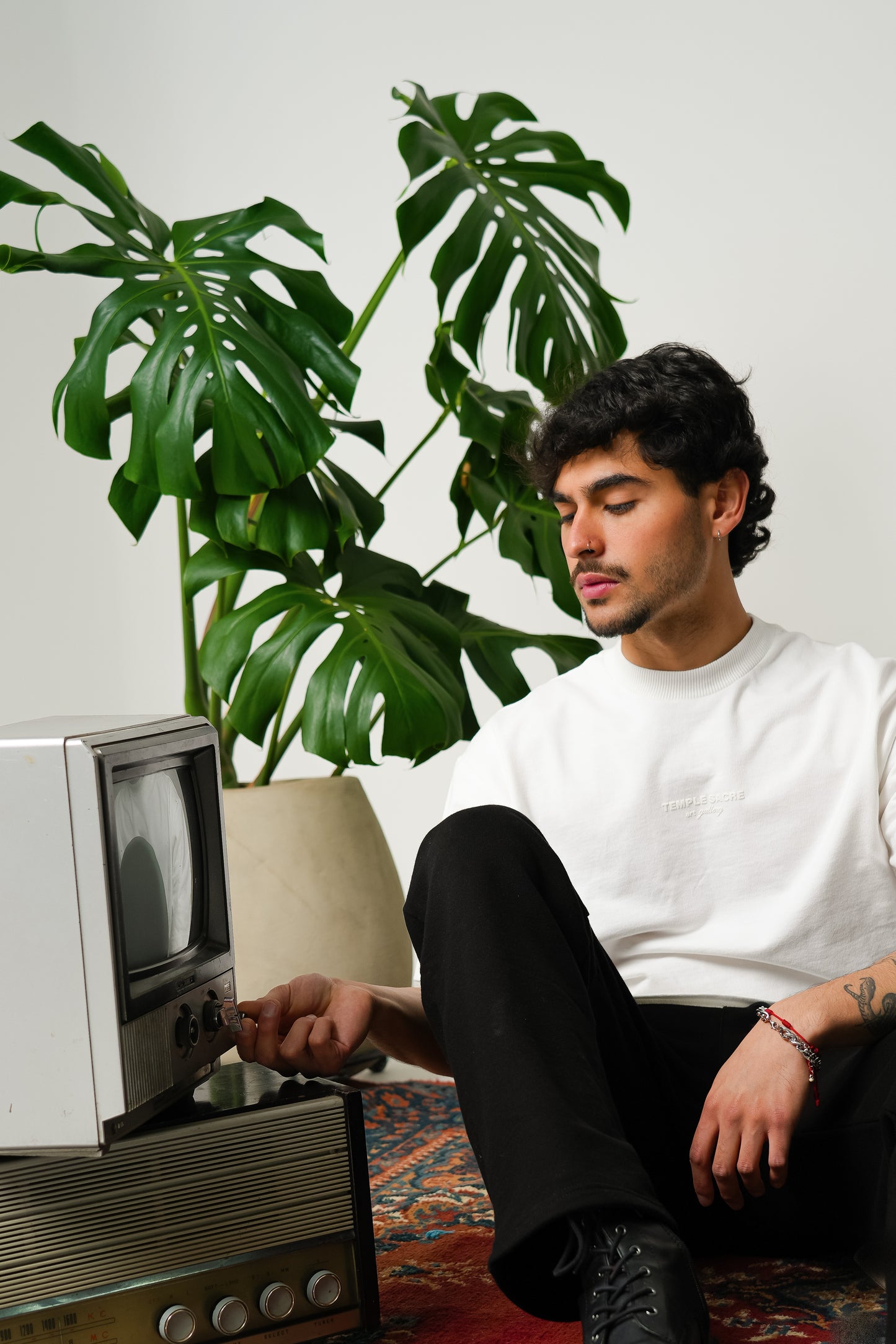 Lienzo Oversized T-shirt Crudo